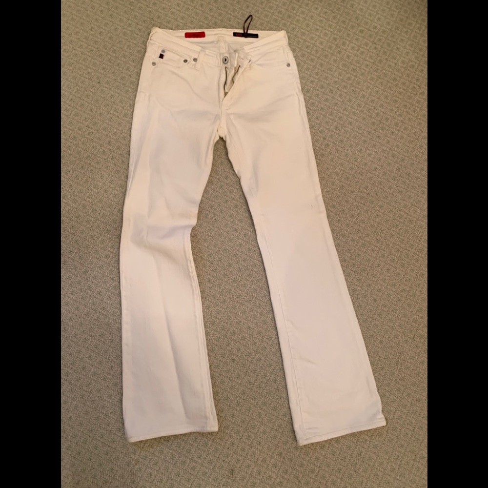 “The Angel” AG white jeans